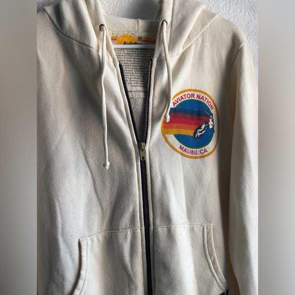 Malibu zip up aviator nation vintage white shade - Picture 3 of 9